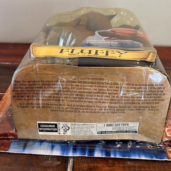 🧙♂️New 2001 Mattel Harry Potter Sorcerer's Stone Deluxe Creature Fluffy Figure - Picture 5 of 7